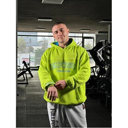 FULLPOWERGYM YEŞİL KAPŞONLU